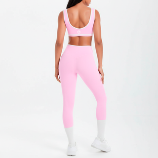 Conjunto Deportivo Mujer Push Up Azul