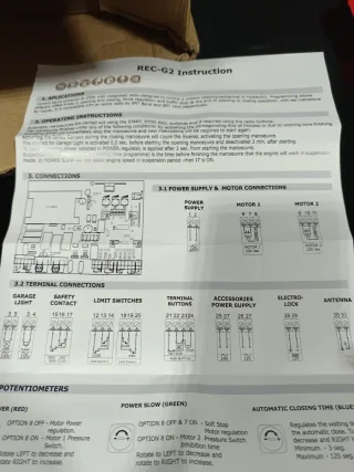 Placa Control Motor Puerta Corrediza