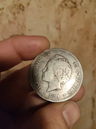 5 Pesetas 1894 Alfonso XIII