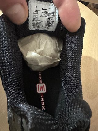 Zapatillas Nike Shox TTL Negras Talla 38 NUEVAS