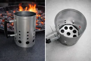 Encendedor de carbón metálico para barbacoa