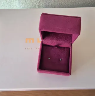 Mumit Pendientes de Esmeralda en Oro 18 Kt