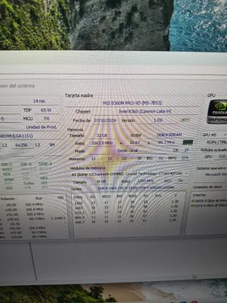 PC Completo i5 32GB/RTX 3060/500GB SSD/FullHD 24"