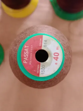 Lote hilos poliamida,40 y 60