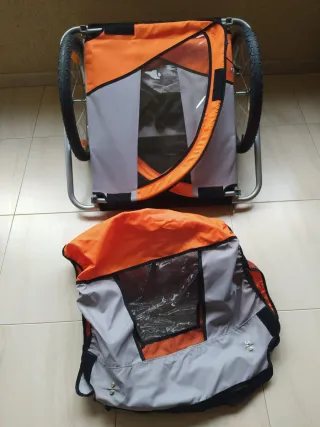 Carro de paseo para niños u perros con maletero