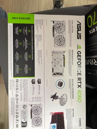 Tarjeta Gráfica NVIDIA GeForce RTX 4060 8GB Blanco