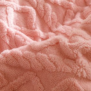 Manta Grande Ultrasuave Sherpa rosa