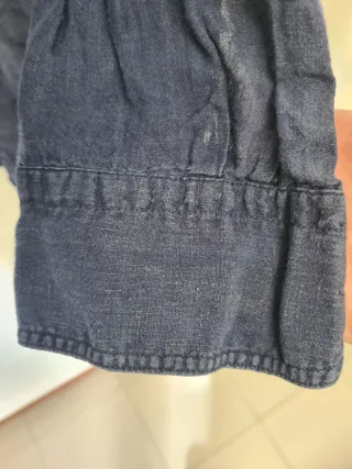 Camisa Massimo Dutti Azul Linho