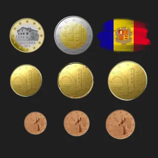 Serie completa de monedas de Andorra