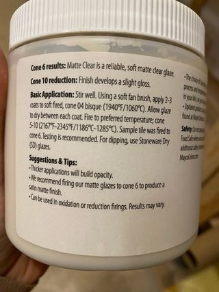 Esmalte Mayco Stoneware SW002 Matte Clear