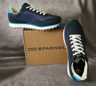 Zapatillas Spagnol Azul y Blanco