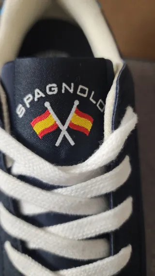 Zapatillas Spagnol Azul y Blanco