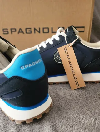 Zapatillas Spagnol Azul y Blanco