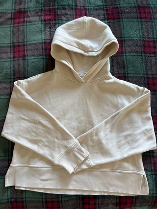 Sudadera con capucha beige