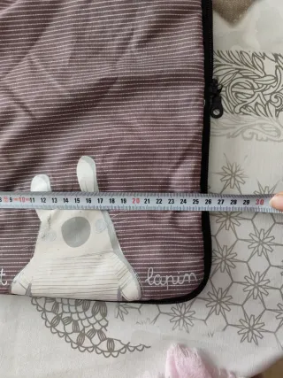 Bolsa para pañales bebé con dibujo de conejo