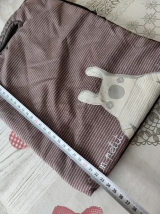 Bolsa para pañales bebé con dibujo de conejo