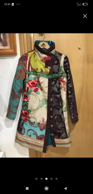 Abrigo Desigual Talla 36 nuevo