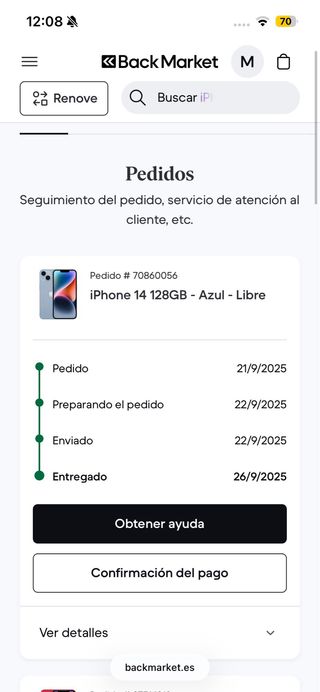 iPhone 14 128GB Azul Libre
