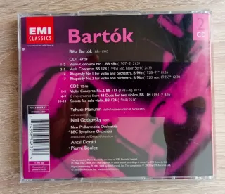 Bartók CD: Violin Concertos, Viola Concerto, Rhaps