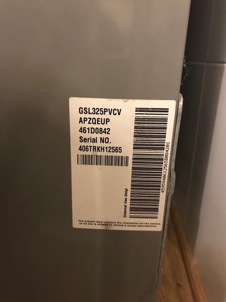 Nevera Americana LG con dispensador agua/hielo