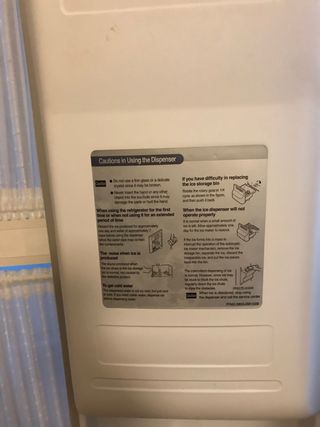 Nevera Americana LG con dispensador agua/hielo