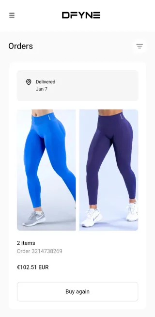 Pantalones deportivos leggins Dfyne azul