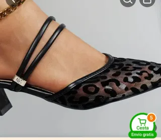 Zapatos de fiesta tacón leopardo . Acaba de llegar