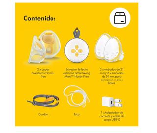 Sacaleches Medela Swing Maxi con bolsas y Purelan