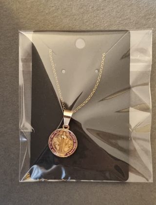 Medalla San Benito Oro Morado