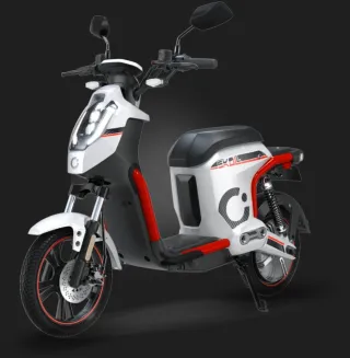 Ciclomotor Eléctrico Cecotec Skull Blanco/Rojo