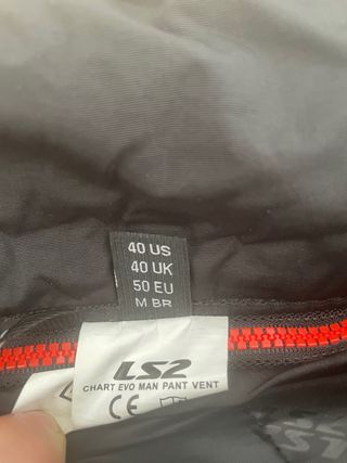 Conjunto Moto LS2 Chaqueta y Pantalón Negro