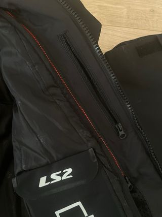 Conjunto Moto LS2 Chaqueta y Pantalón Negro