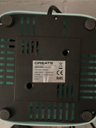 Máquina de Palomitas CREATE Nueva