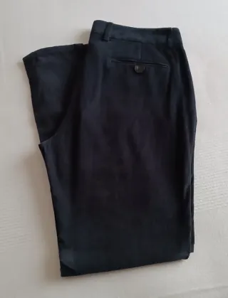 Pantalón Massimo Dutti gris micropana
