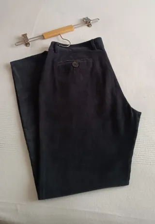 Pantalón Massimo Dutti gris micropana