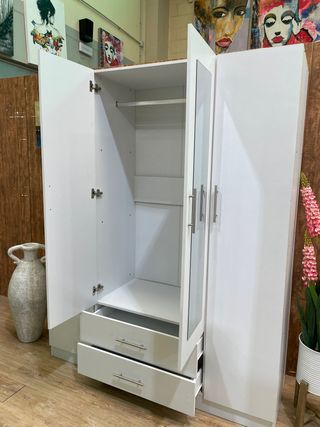 NUEVO A ESTRENAR - Armario 4 Puertas Doble Espejo