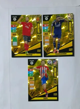 Lote 3 Cards ed limitada Muriqi, Tchouaméni, Saul