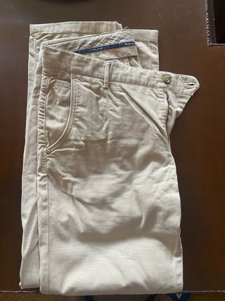 Pantalones Massimo Dutti Beige