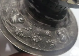 Antiguo quinqué de latón