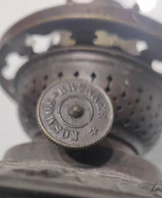 Antiguo quinqué de latón