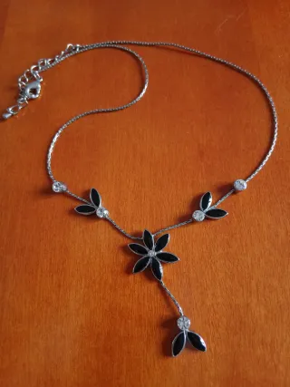 Conjunto de 3 collares plateados