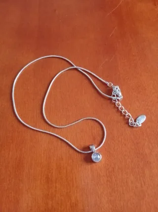 Conjunto de 3 collares plateados