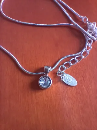 Conjunto de 3 collares plateados