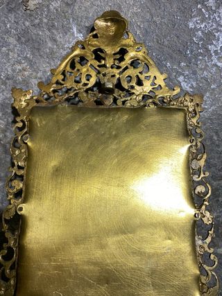 Espejo Candelabro Bronce Antiguo