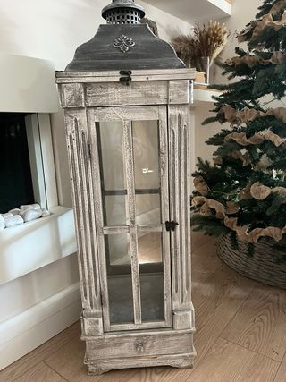 Candelabro estilo antiguo de madera