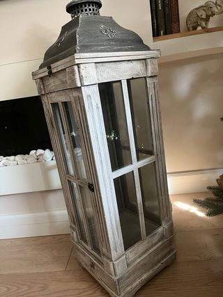 Candelabro estilo antiguo de madera