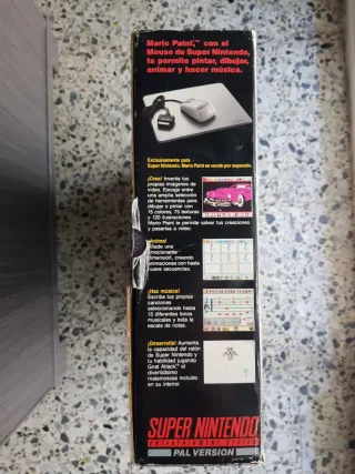 Caja Super Nintendo Consola Mario All Stars Pal