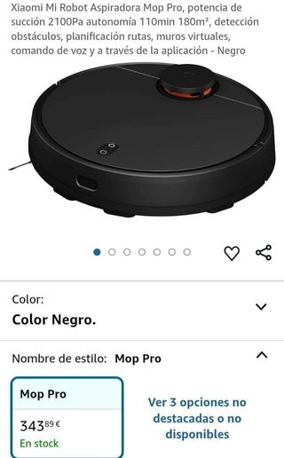 Xiaomi Mi Robot Aspiradora Mop Pro