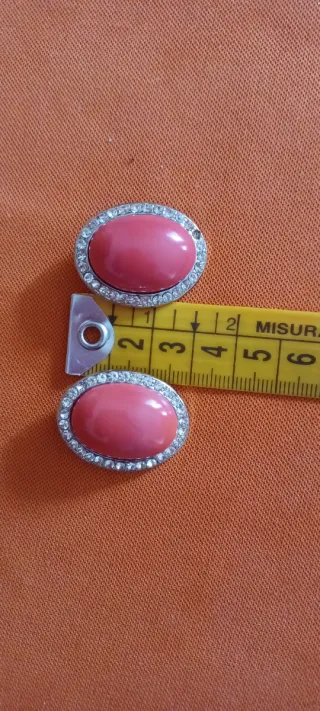 Orecchini clip corallo vintage