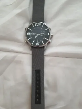 Reloj Marea Caballero Negro y Plateado